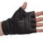 Перчатки для тяжелой атлетики кожаные Zelart ZB-3066 M-L черный 2