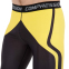 Компрессионные штаны леггинсы тайтсы Domino KC210-19 S-2XL черный-желтый 6