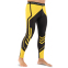 Костюм компресійний чоловічий рашгард лонгслів та штани Domino TC210-KC210-19 S-2XL чорний-жовтий 12