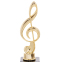 Нагорода спортивна SP-Sport Скрипковий ключ HB682B золотий 1