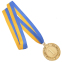 Медаль спортивна зі стрічкою SP-Sport LIDER C-6862 золото, срібло, бронза 2