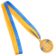 Медаль спортивна зі стрічкою SP-Sport UKRAINE C-6865 золото, срібло, бронза 2