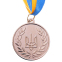 Медаль спортивна зі стрічкою SP-Sport UKRAINE C-6865 золото, срібло, бронза 4