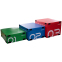 Бокс пліометричний м'який набір Zelart PLYO BOXES FI-3634 3шт 90х75х30/45/60см зелений, синій, червоний 0