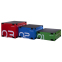 Бокс пліометричний м'який набір Zelart PLYO BOXES FI-3635 3шт 90х75х30/45/60см зелений, синій, червоний 21