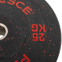 Бамперные диски из структурной резины Bumper Plates Record TA-4782-25 51мм 25кг черный-красный 3
