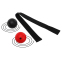 Пневмотренажер для боксу з двома м'ячами fight ball SP-Sport BO-1660 чорний-червоний 0
