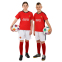 Форма футбольная детская с символикой футбольного клуба MANCHESTER UNITED домашняя 2024 SP-Planeta CO-6216 6-14 лет красный-белый 10