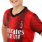 Форма футбольная детская с символикой футбольного клуба AC MILAN домашняя 2024 SP-Planeta CO-6263 6-14 лет красный-черный 6