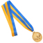 Медаль спортивная с лентой SP-Sport Футбол C-7011 золото, серебро, бронза 2