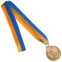 Медаль спортивна зі стрічкою SP-Sport Гімнастика C-7012 золото, срібло, бронза 2
