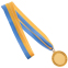 Медаль спортивна зі стрічкою SP-Sport Футбол C-7020 золото, срібло, бронза 2