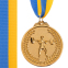 Медаль спортивна зі стрічкою SP-Sport Штанга d-5см C-7023-1 золото, срібло, бронза 0