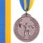 Медаль спортивна зі стрічкою SP-Sport Штанга d-5см C-7023-1 золото, срібло, бронза 3