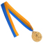 Медаль спортивна зі стрічкою SP-Sport Гандбол C-7022 золото, срібло, бронза 2