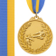 Медаль спортивная с лентой двухцветная SP-Sport Карате C-7026 золото, серебро, бронза 0