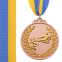 Медаль спортивна зі стрічкою двокольорова SP-Sport Карате C-7026 золото, срібло, бронза 5