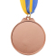 Медаль спортивна зі стрічкою двокольорова SP-Sport Карате C-7026 золото, срібло, бронза 6
