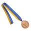 Медаль спортивная с лентой двухцветная SP-Sport Бадминтон C-7027 золото, серебро, бронза 5