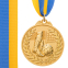 Медаль спортивная с лентой двухцветная SP-Sport Футбол C-7030 золото, серебро, бронза 0
