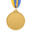 Медаль спортивная с лентой двухцветная SP-Sport Тхэквондо C-7029 золото, серебро, бронза 1