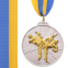 Медаль спортивная с лентой двухцветная SP-Sport Тхэквондо C-7029 золото, серебро, бронза 3