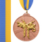 Медаль спортивна зі стрічкою двокольорова SP-Sport Тхеквондо C-7029 золото, срібло, бронза 5