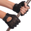 Перчатки для фитнеса и тяжелой атлетики кожаные WorkOut BC-0004N S-XXL черный 2