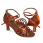 Взуття для бальних танців жіноче Латина Zelart OB-2006-BZ розмір 35-40 бронзовий 1