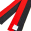 Пояс для кимоно двухцветный SP-Planeta BO-7259 длина-220-280см черный-красный 1