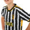 Форма футбольная детская с символикой футбольного клуба JUVENTUS домашняя 2024 SP-Planeta CO-6311 6-14 лет черный-белый 6