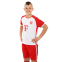 Форма футбольная детская с символикой футбольного клуба BAYERN MUNCHEN домашняя 2024 SP-Planeta CO-6321 6-14 лет красный-белый 2