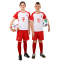Форма футбольная детская с символикой футбольного клуба BAYERN MUNCHEN домашняя 2024 SP-Planeta CO-6321 6-14 лет красный-белый 10