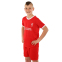Форма футбольная детская с символикой футбольного клуба LIVERPOOL домашняя 2024 SP-Planeta CO-6327 6-14 лет красный-белый 2