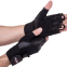 Перчатки для фитнеса и тяжелой атлетики кожаные Zelart SB-161085 S-XXL черный 2