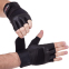 Перчатки для фитнеса и тяжелой атлетики кожаные Zelart SB-161094 S-XXL черный 1