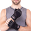 Перчатки для фитнеса и тяжелой атлетики кожаные Zelart SB-161094 S-XXL черный 6