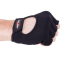 Перчатки для фитнеса и тренировок кожаные Zelart SB-161573 S-XXL черный 3