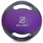 М'яч медичний медбол з двома ручками Zelart FI-2619-8 8кг сірий-фіолетовий 1