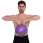 М'яч медичний медбол з двома ручками Zelart FI-2619-8 8кг сірий-фіолетовий 4