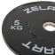 Бамперные диски резиновые Bumper Plates Zelart TA-4790-5 51мм 5кг черный-серый 2