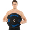 Бамперные диски резиновые Bumper Plates Zelart TA-4790-20 51мм 20кг черный-синий 8