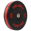 Бамперные диски резиновые Bumper Plates Zelart TA-4790-25 51мм 25кг черный-красный 1