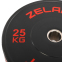 Бамперные диски резиновые Bumper Plates Zelart TA-4790-25 51мм 25кг черный-красный 2