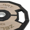 Млинці диски гумові 2 Handle металева втулка Zelart TA-4792-10 51мм 10кг чорний-сірий 2