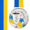 Медаль спортивная с лентой SP-Sport UKRAINE с украинской символикой C-6833 ø6,5см золото, серебро, бронза 3