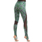 Комбинезон спортивный женский для фитнеса йоги и тренажерного зала Lingo FI-1882 S-XL черный-зеленый 6