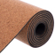 Килимок для йоги корковий каучуковий з принтом Record FI-7156-8 183x61мx0.4cм коричневий 1