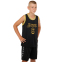 Форма баскетбольная детская NB-Sport NBA JAMES 6 BA-9967 S-2XL черный-желтый 2