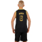 Форма баскетбольная детская NB-Sport NBA JAMES 6 BA-9967 S-2XL черный-желтый 4